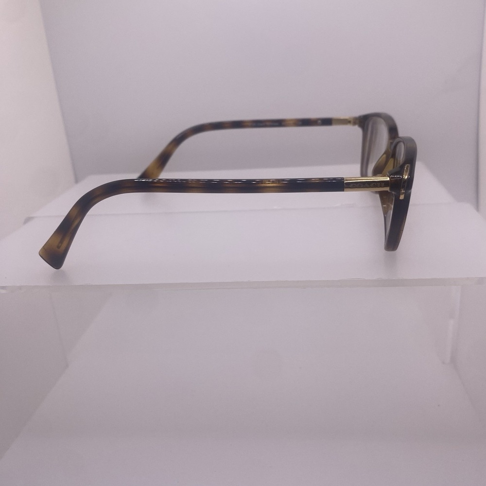 Coach Eyeglasses Women FRAME ONLY HC6077 Cat Eye 53-15-135 Dark Tortoise 802 - Picture 10 of 16